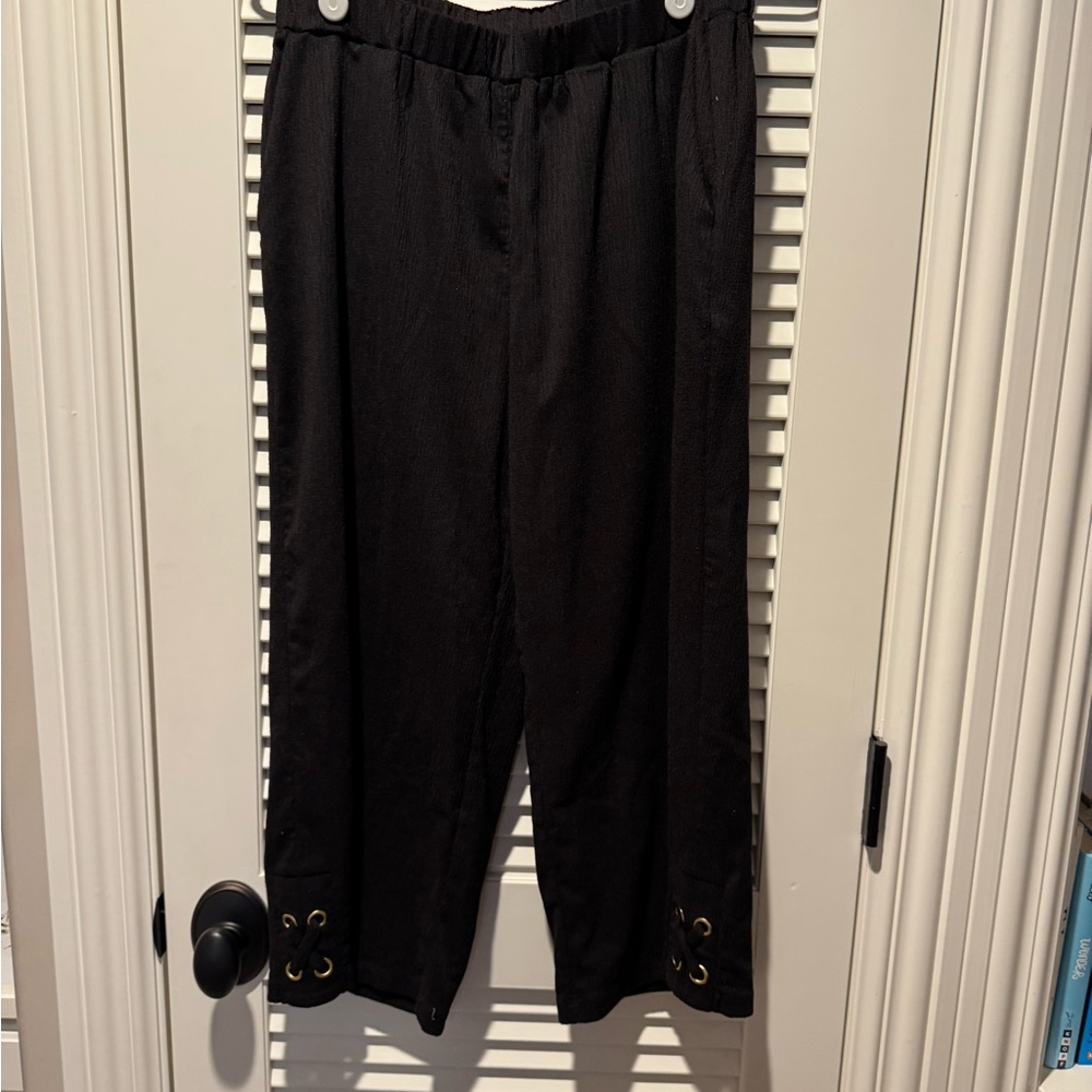 MICHAEL Michael Kors Black Wide Pants